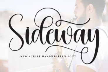 Sideway Script Font