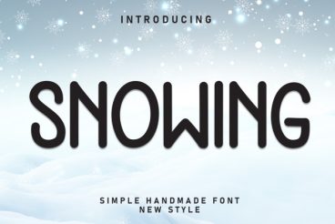 Snowing Display Font