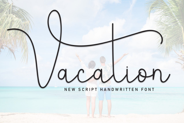 Vacation Script Font - Befonts