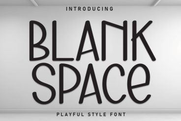 Blank Space Display Font