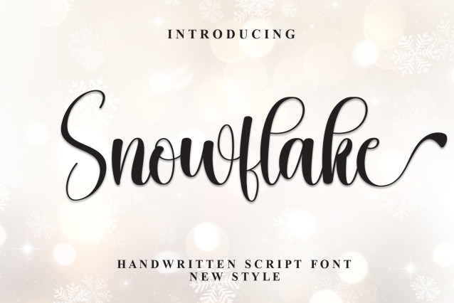 Snowflake Script Font - Befonts