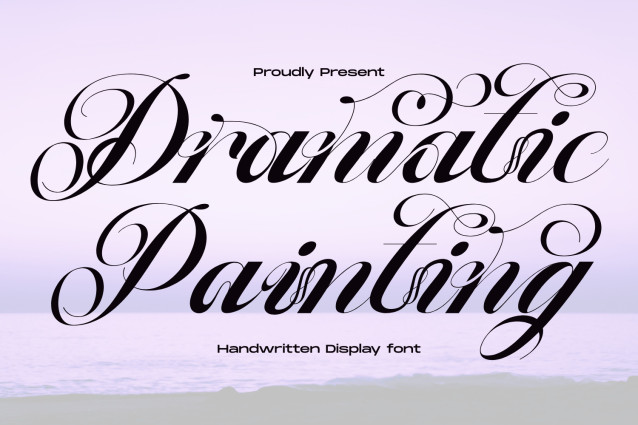 Dramatic Painting - Calligraphy Font - Download Free Font