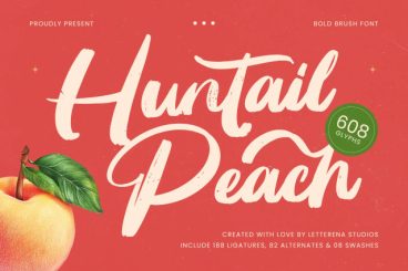 Huntail Peach Font