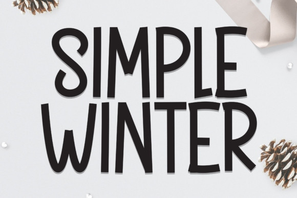Simple Winter Display Font - Befonts