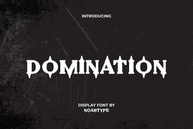 Domin Text Domination Font - Befonts