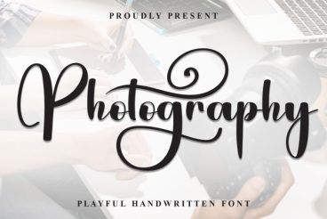Photography Calligraphy Font