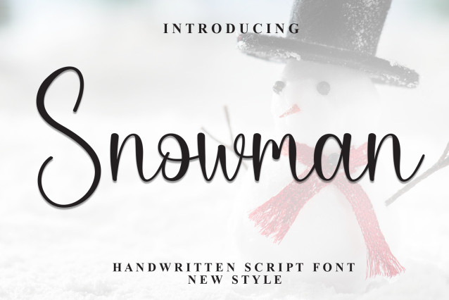 Snowman Script Font - Download Free Font