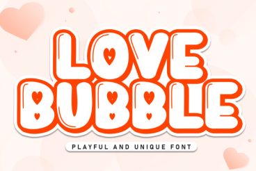 Love Buble Display Font