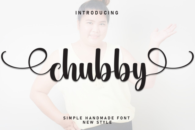 Chubby Script Font - Befonts