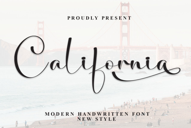 California Script Font - Befonts