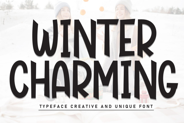 Winter Charming Display Font - Befonts