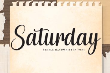 Saturday Script Typeface