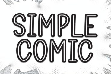 Simple Comic Display Font
