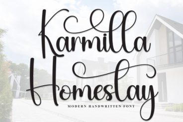 Karmilla Homestay Script Font