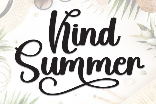 Kind Summer Script Font - Befonts