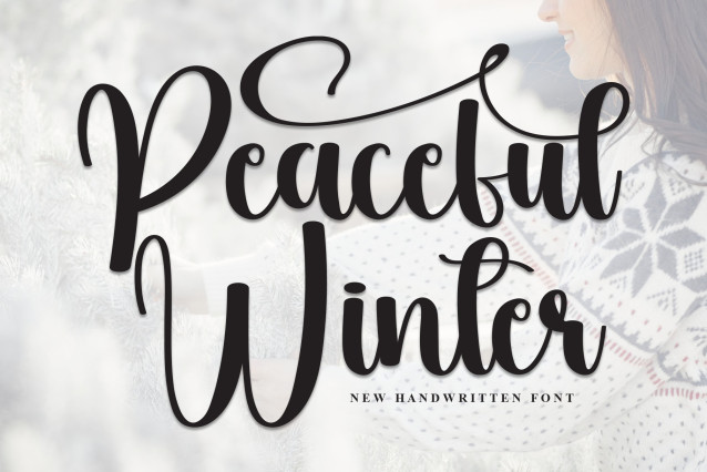 Peaceful Winter Script Font - Befonts