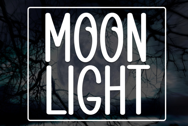 Moon Light Display Font - Befonts