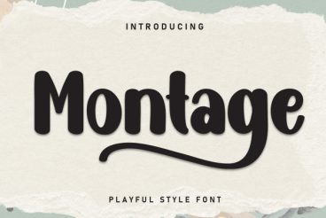 Montage Display Font
