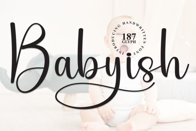 Babyish Script Typeface - Befonts