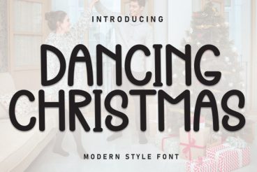 Dancing Christmas Display Font