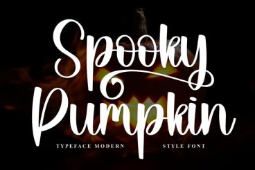 Spooky Pumpkin Script Font