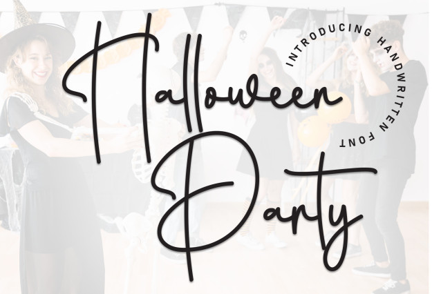 Halloween Party Script Font - Befonts