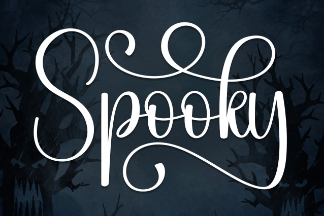Spooky Script 1 Spooky Script Font - Befonts