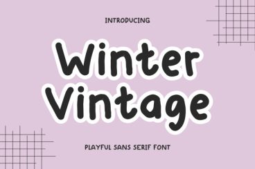 Winter Vintage Display Font
