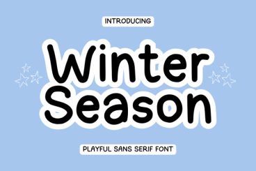 Winter Season Display Font
