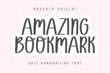 Amazing Bookmark Display Font