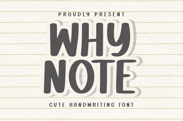 Why In Font Why Note Display Font - Befonts