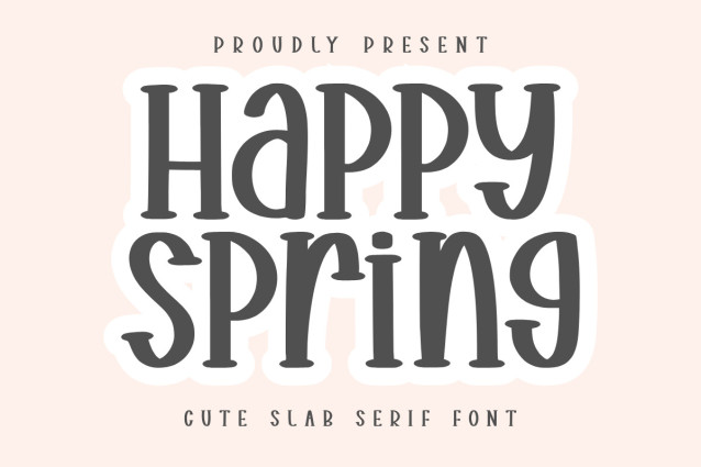 Happy Spring Display Font