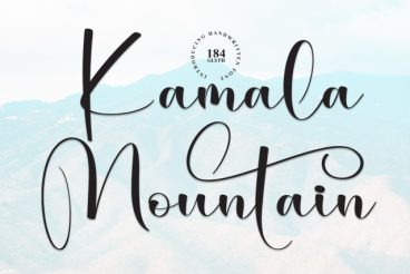 Kamala Mountain Script Font