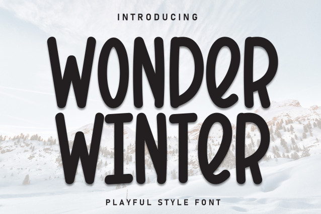 Wonder Winter Display Font