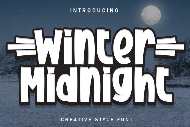 Winter Midnight Display Font