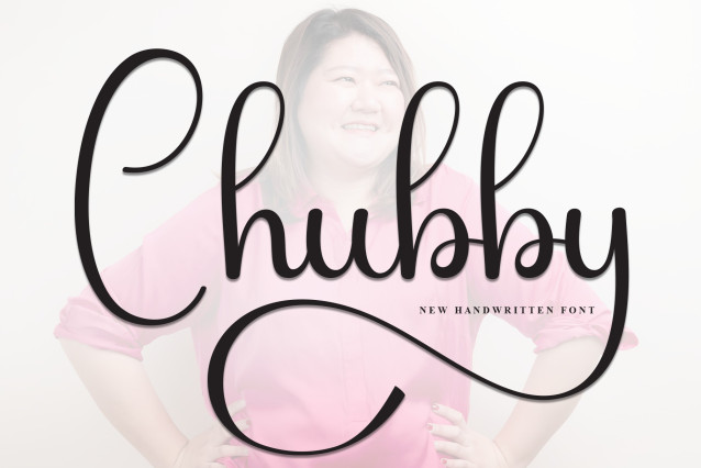 Chubby Script Font - Befonts