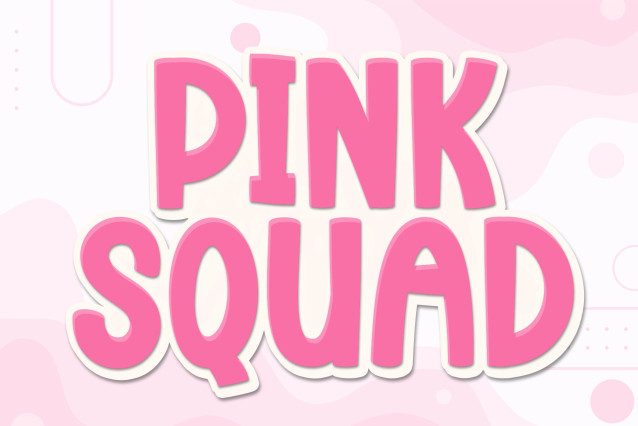 Pink Squad Display Font - Befonts