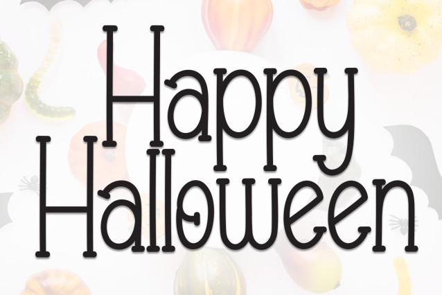 Happy Halloween Display Font
