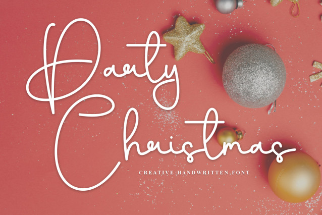 Party Christmas Script Font - Befonts