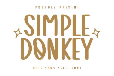 Simple Donkey Display Font