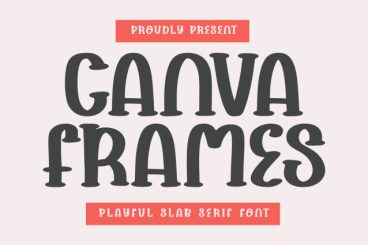 Canva Frame Display Font