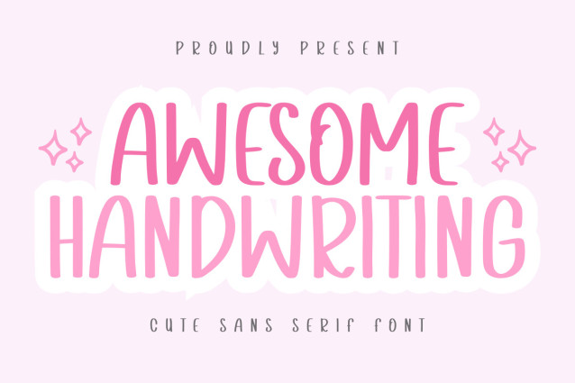 Good Handwriting Display Awesome Handwriting Display Font - Befonts