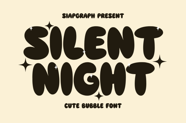 Silent Night Display Font
