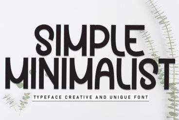 Simple Minimalist Display Font
