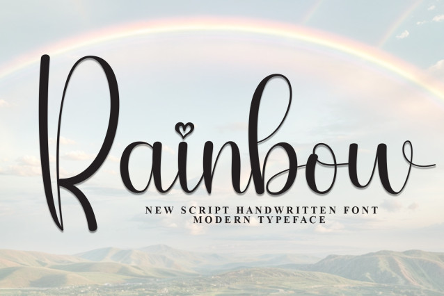Rainbow Script Typeface - Befonts
