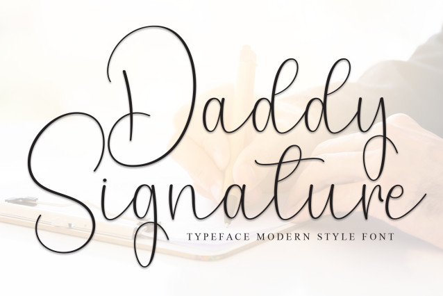 Daddy Signature Script Font - Befonts