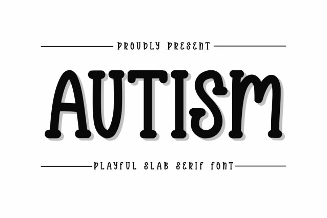 Autism Display Font - Befonts