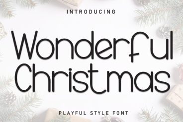Wonderful Christmas Display Font