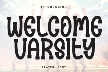 Welcome Varsity Display Font