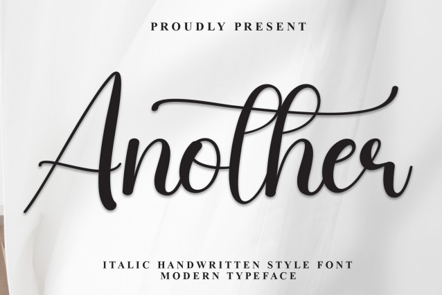 Another Script Font - Befonts